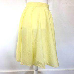 Vintage Yellow Circle Skater Skirt